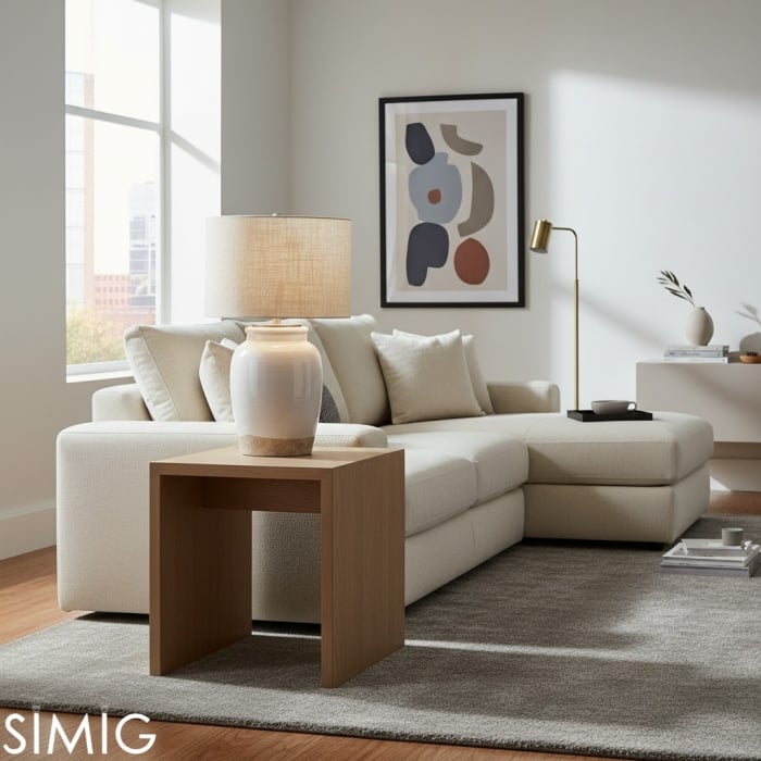 Clayra Sculptural Clay Table Lamp - Contemporary Light for Home T482