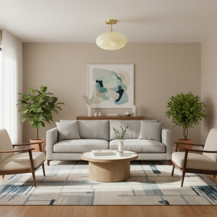 Lampa sufitowa Orra – rzeźbiarski kształt kuli do nowoczesnego salonu T663