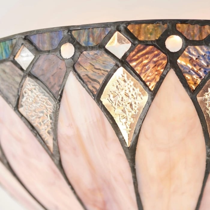 Kinkiet ścienny TF Brooklyn Bevelled Glass – stylowy kinkiet w stylu art déco do przedpokoju T639