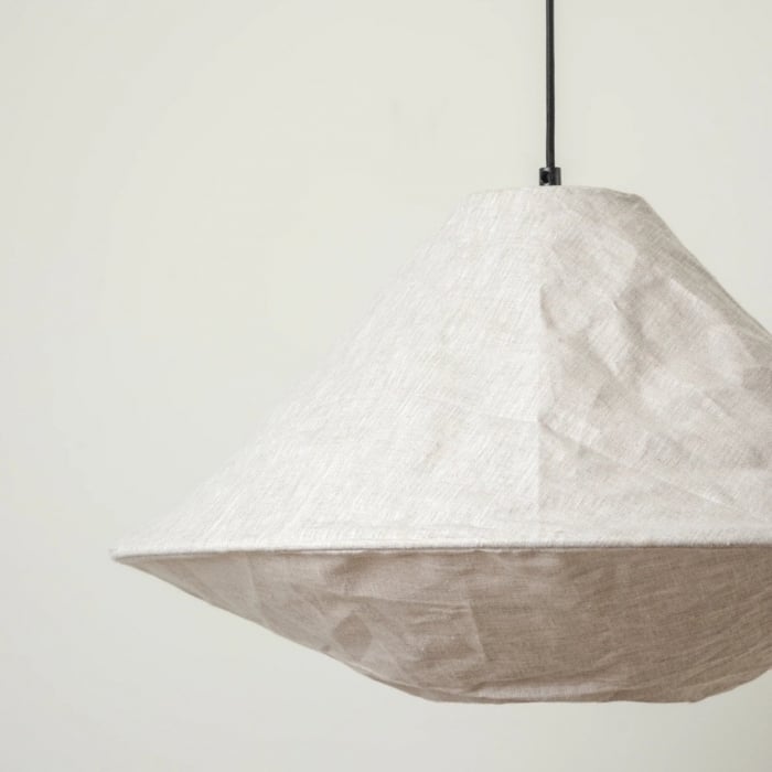 Zalen składana lampa wisząca z tkaniny – nowoczesna tkanina do przedpokoju T650