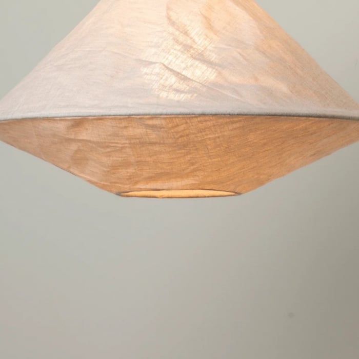 Zalen składana lampa wisząca z tkaniny – nowoczesna tkanina do przedpokoju T650