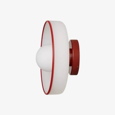 Kalo Blåst Glas Skiva Orb Infälld Vägglampa T662