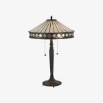 TiffStar Tortoise Stained Glass Lamp - Tiffany Style Table Light for Bedroom T642