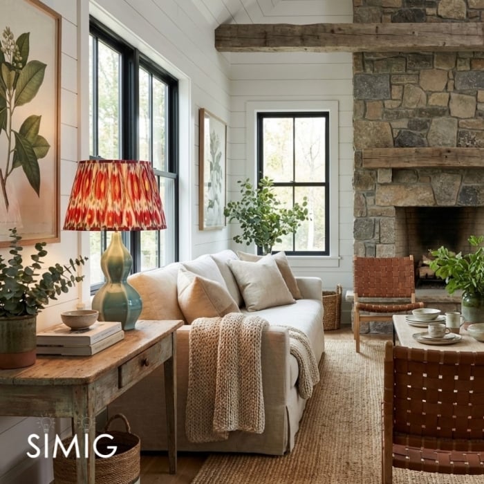 Thalune Seaweed Ceramic Lamp - Sculptural Design for Coastal Decor T593