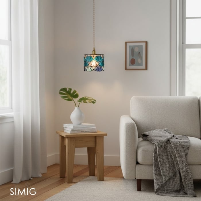 Vintagia Tiffany Artistic Stained Glass Pendant – Classic Pendant for Kitchen T514