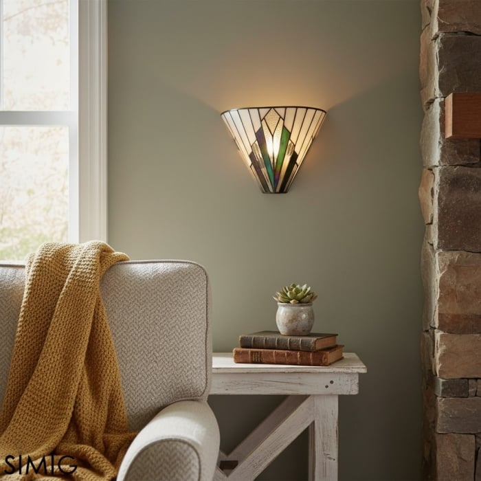 TF Astoria Fan-Shaped Art Deco Wall Sconce – Vintage Accent Lighting T635