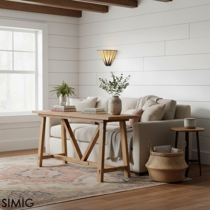 TF Dark Star Geometrische Wandleuchte - Art-Deco-Tiffany-Leuchte für Flur T638