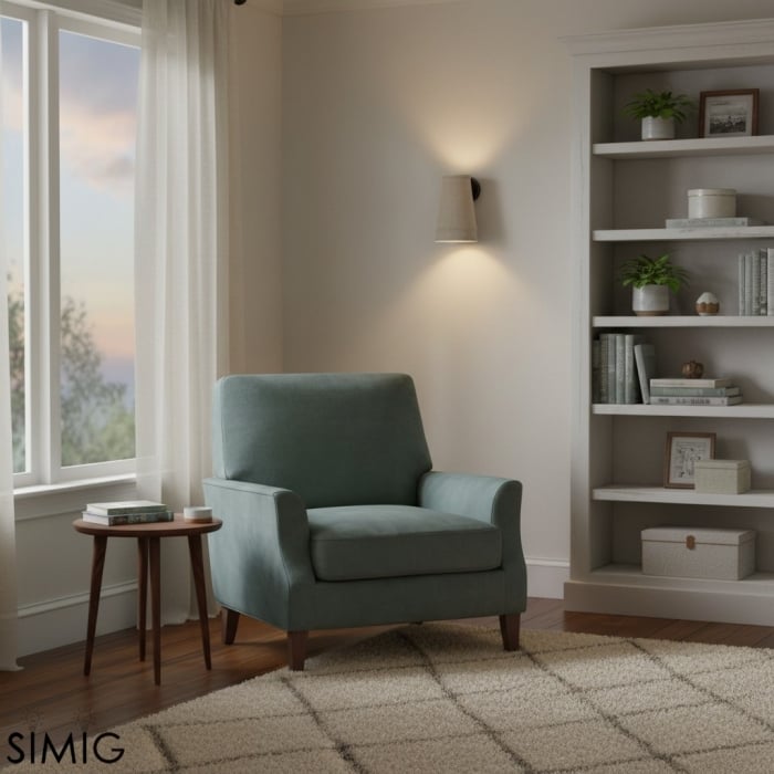 Zalen Wandleuchte – Leinenschirm mit Struktur und Retro-Bronze-Design T652