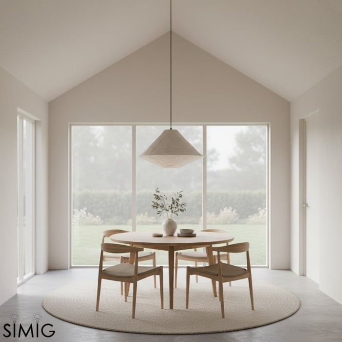 Zalen składana lampa wisząca z tkaniny – nowoczesna tkanina do przedpokoju T650