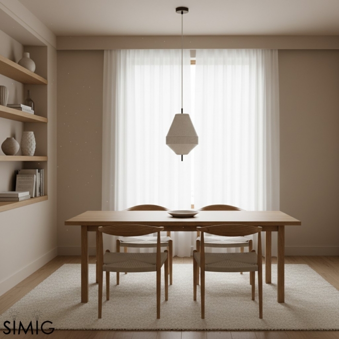 Zalen Layered Pendelleuchte - Vintage Metall Leinen für Wohnzimmer T651