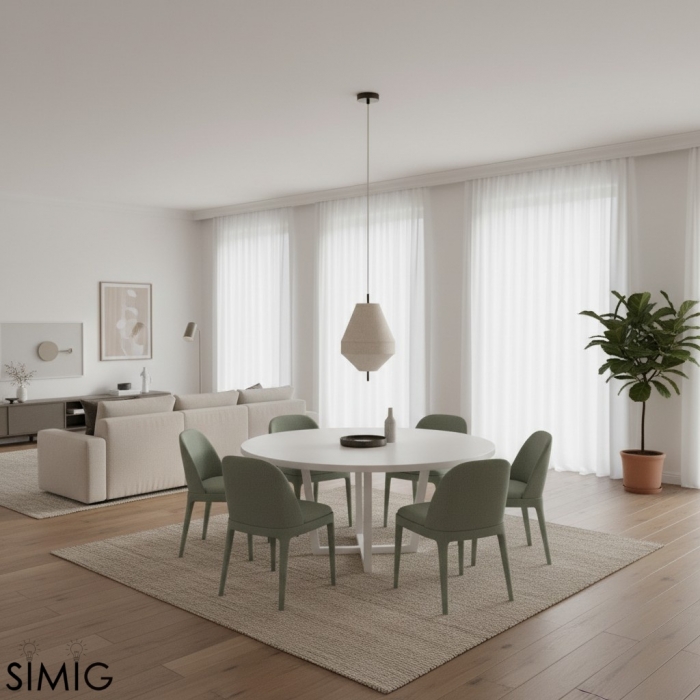 Zalen Layered Pendelleuchte - Vintage Metall Leinen für Wohnzimmer T651