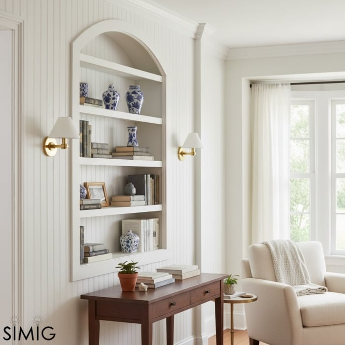 Kinkiet metalowy Roven – nowoczesne oświetlenie toaletki T656