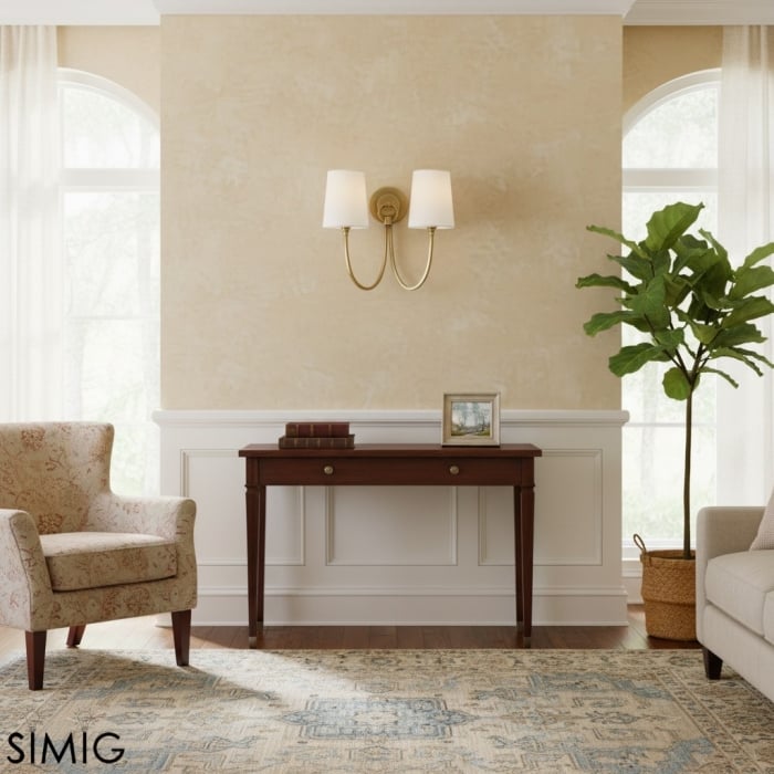 Kinkiet Roven Double Wall – oświetlenie w stylu klasycznym do sypialni T657