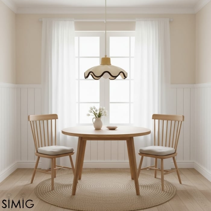 Moliro Modern Wavy Pendant Lamp – Minimalist Hanging Light T515