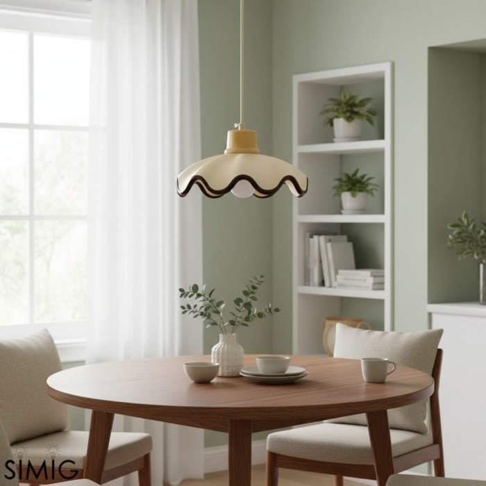 Moliro Modern Wavy Pendant Lamp – Minimalist Hanging Light T515