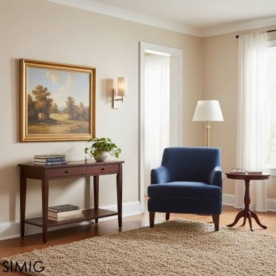 Linemora Élégante Applique Laiton et Lin - Lampe de Lecture Chambre T465