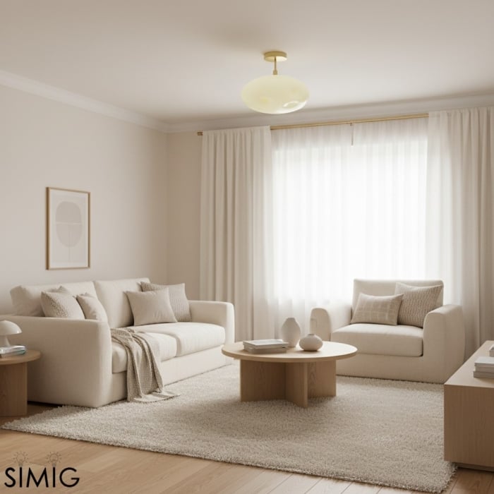 Lampa sufitowa Orra – rzeźbiarski kształt kuli do nowoczesnego salonu T663