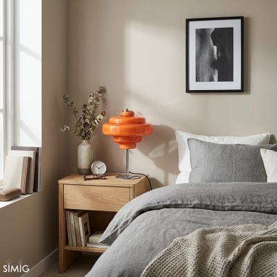 Koloro tafellamp met chromen voet en glas – Stijlvol en functioneel voor elke ruimte T276