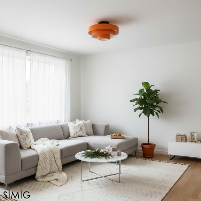 Veleora Triple Layer Disc Ceiling Light - Bauhaus Colorful Design S361