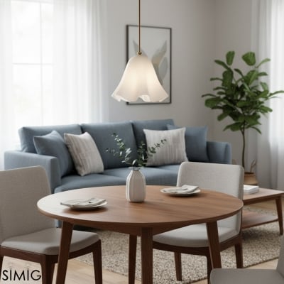 Bellina Artistic Glass Závěsné svítidlo - Moderní stropní lampa inspirovaná květem T279