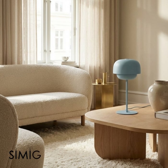 Clinco Minimalist Metal Dome Lamp ‑ Ambient Glow for Side Table S246