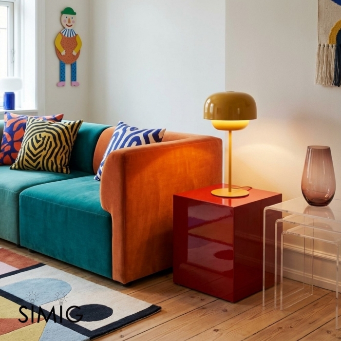 Clinco Minimalist Metal Dome Lamp ‑ Ambient Glow for Side Table S246