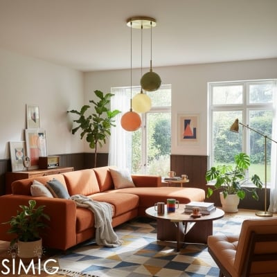 Pastel Multi-Shade Pendant - Chic Cluster Hanging Lamp for Bedroom T420