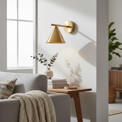 Oricone Modern Adjustable Arm Wall Light - Minimalist Metal Design for Home Interiors T953