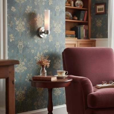 Nowoczesna kinkiet Roven inspirowany szklanym kloszem cylindrycznym – uniwersalny akcent do salonu T755