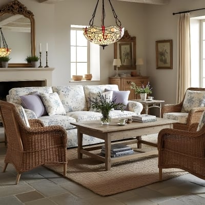 Lampa wisząca Tiffany Dragonfly w kolorze beżowym – elegancka oprawa witrażowa do jadalni i sypialni T874