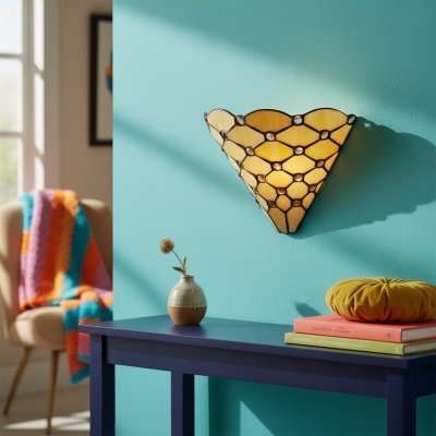 TF Pearl Elegancka szklana lampa ścienna – kinkiet do salonu, sypialni lub korytarza T826