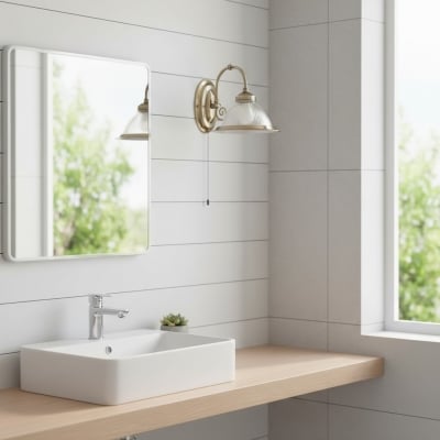 Kinkiet TF Vintora z żebrowanego szkła – industrialny kształt dzwonka do jadalni i przedpokoju T1004