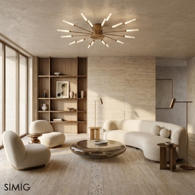 Sputnik Led Fireworks Unterputz Deckenleuchte S40