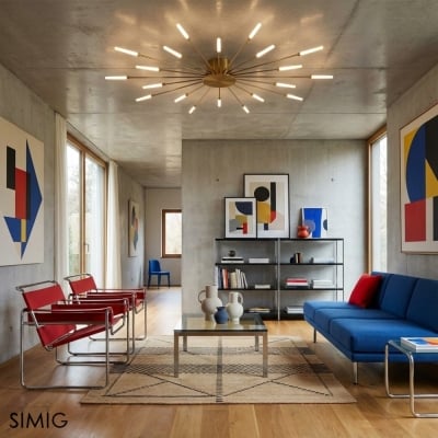 Sputnik Led Fireworks Unterputz Deckenleuchte S40