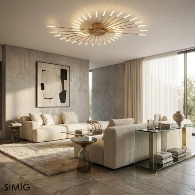 Sputnik Led Fireworks Unterputz Deckenleuchte S40