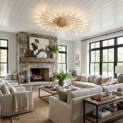 Sputnik Led Fireworks Unterputz Deckenleuchte S40