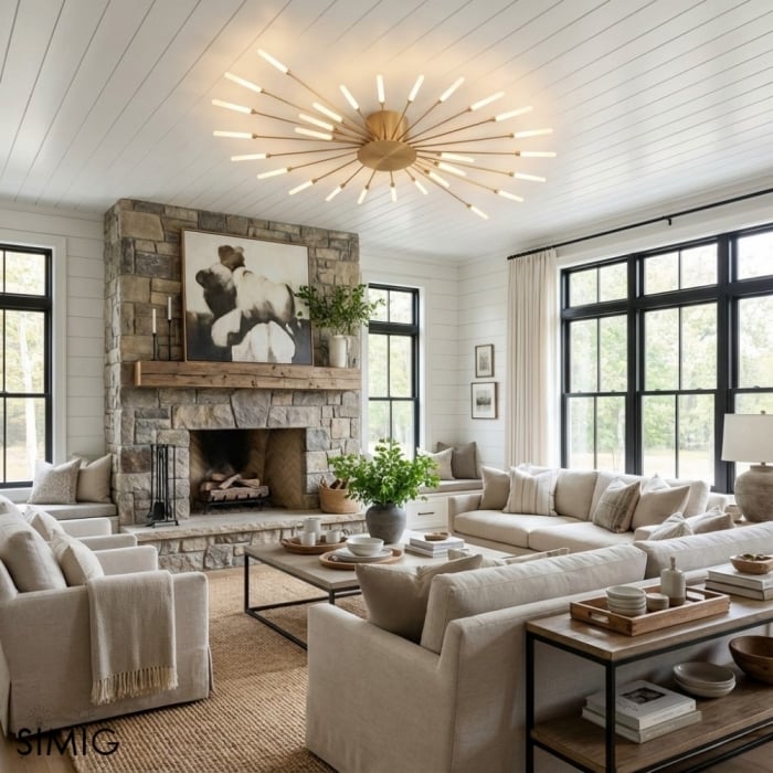 Sputnik Led Fireworks zapuštěné stropní svítidlo S40