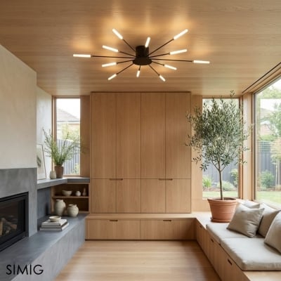 Sputnik Led Fireworks Unterputz Deckenleuchte S40