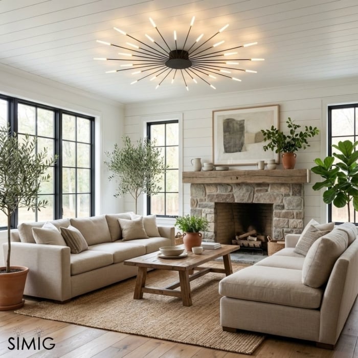 Sputnik Led Fireworks zapuštěné stropní svítidlo S40