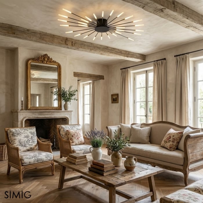 Sputnik Led Fireworks zapuštěné stropní svítidlo S40