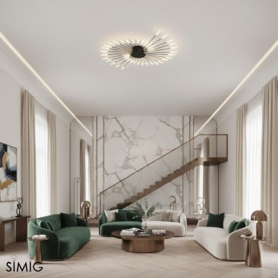 Sputnik Led Fireworks Unterputz Deckenleuchte S40