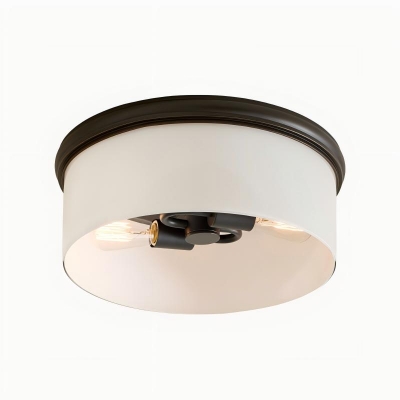 Lampa sufitowa Roven Flush Mount z kopułą z opalowego szkła – elegancki design do sypialni i salonu T764