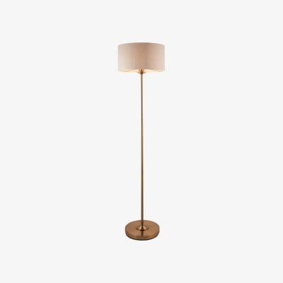 Lampa stojąca Tela Drum Shade – nowoczesna lampa materiałowa do domowego biura T1040