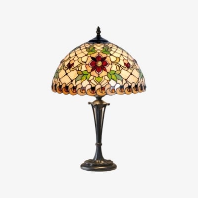 TF Angelique Style Table Lamp - Handcrafted Glass Shade with Warm Ambience T860