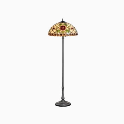 TF Angelique Style Floor Lamp - Handcrafted Glass Shade with Warm Ambience T921