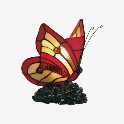 Lampa stołowa TF Butterfly – inspirowana naturą szklana konstrukcja idealna do salonów i przedpokojów T939