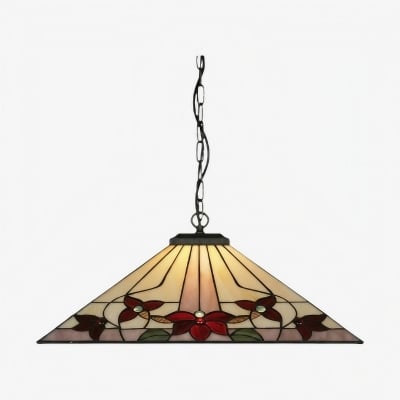 Lampa wisząca TF Camillo Classic Patterned – lampa witrażowa do sypialni lub przedpokoju T817