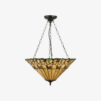 Lampa TF Jamelia – dekoracyjne szkło artystyczne – ponadczasowy styl do przedpokoju T1041