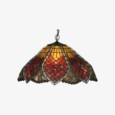 Lampa wisząca TF Orsino Vintage Art Deco – szkło teksturowane, oświetlenie do sypialni i przedpokoju T901