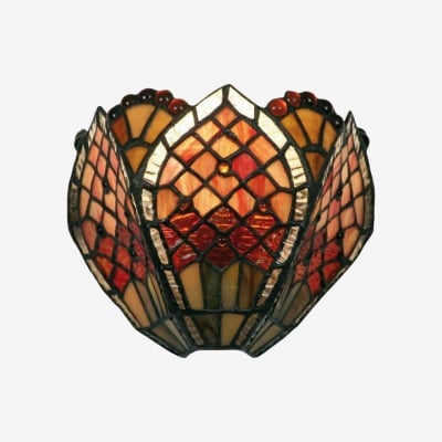 Kinkiet TF Orsino Vintage Art Glass – dekoracyjna lampa ścienna w stylu secesyjnym do przedpokoju T895